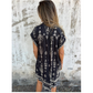 💕Spring New Arrival💕Loose-Fit Printed Short Sleeve Dress with Pockets