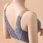 Women's bra with front closure and lace