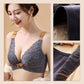 Women's bra with front closure and lace