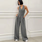 ⏳Limited Time 49% Off💥Women's Sleeveless Button-Front Jumpsuit