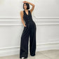 ⏳Limited Time 49% Off💥Women's Sleeveless Button-Front Jumpsuit