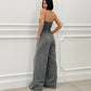 ⏳Limited Time 49% Off💥Women's Sleeveless Button-Front Jumpsuit