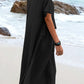 💃Women's Round Neck Cotton Linen Midi Dress