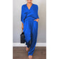 💞💞Women's mercerized cotton V-neck 2-piece suit