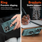 Card Holder Heavy Duty Protective Case with Ring Magnetic Kickstand Phone Cover