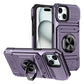 Card Holder Heavy Duty Protective Case with Ring Magnetic Kickstand Phone Cover