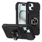 Card Holder Heavy Duty Protective Case with Ring Magnetic Kickstand Phone Cover