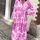 💖Hot Sale 49% OFF🌸 Bohemian printed V-Neck maxi dress