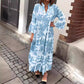 💖Hot Sale 49% OFF🌸 Bohemian printed V-Neck maxi dress