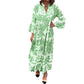 💖Hot Sale 49% OFF🌸 Bohemian printed V-Neck maxi dress