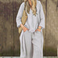 🌸🌸🌸Women's Summer Loose Pocket V-Neck 2-Piece Set（🔥49% OFF）