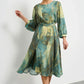 💕Limited Sale 49% OFF💕 Women’s Long Sleeve Fashion Printed Waist Dress – Chic & Timeless!