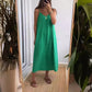 Women’s Solid Sleeveless V-Neck Long Dress