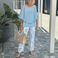 💃2025 Hot Sale 49% Off🔥Women’s Printed Pants and Crew Neck Top Set