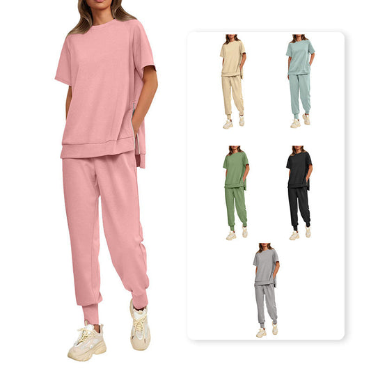 🌸New Arrival 49%OFF💖 Women’s Casual Loose Fit Two-Piece T-Shirt & Pants Tracksuit Set