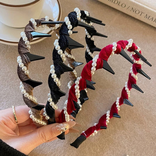🔥Hot Sale🔥Vintage High Cranium Artificial Pearl Hairband（49% OFF）
