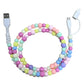 2-In-1 USB To Type-C ＆ Lighting Beaded Charger Cord