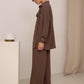Elegant feminine set consisting of shirt and trousers