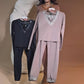 Comfortable Stylish Set-V-Neck Top & Drawstring Pants