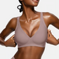 💕 Jelly Wireless Womens Comfortable Wireless Bras Push Up Bralettes Seamless Tshirts Bras Deep V Everyday Bras