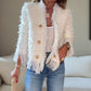 💜Limited stock available  49%OFF 💜 Women’s Fashion Button Tassel Short Coat