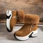 ⏳Time-limited Special⏰Women’s Thick-Sole Lined Ankle Boots: Warm, Elevated & Walk-all-Day Comfy