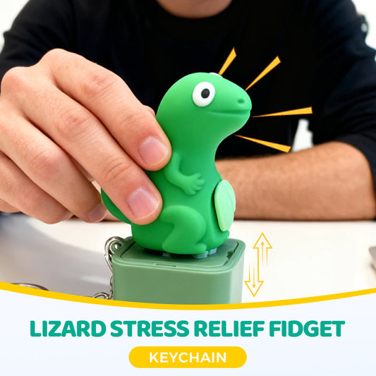 Lizard Stress Relief Fidget Keychain