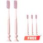 Extra-Long Soft Bristle Toothbrush With Suction Cup Base