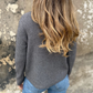 Elegant Lapel Collar Knit Top for Women