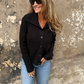 Elegant Lapel Collar Knit Top for Women