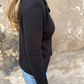 Elegant Lapel Collar Knit Top for Women