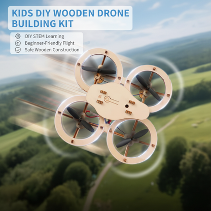Kids DIY Wooden Drone Building Kit