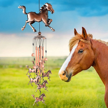 🎐Pure hand-made Copper Horse wind chimes