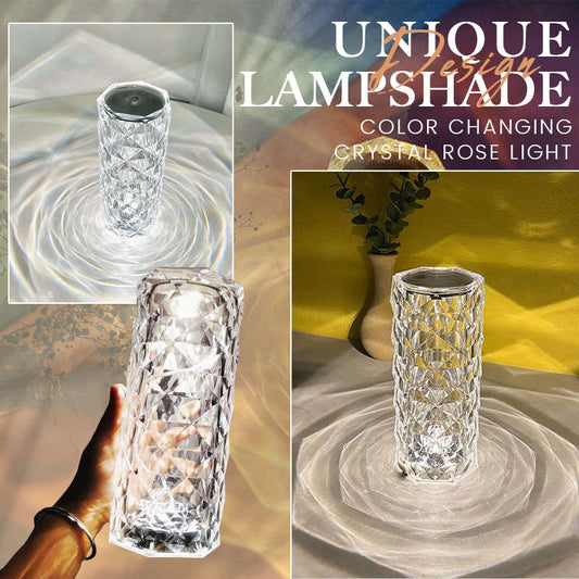 Summer Hot Sale-Touching Control Rose Crystal Lamp