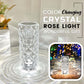 Summer Hot Sale-Touching Control Rose Crystal Lamp