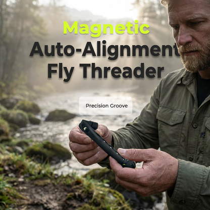 Magnetic Fly Threader for Easy Tippet Rigging