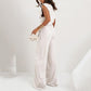 Women’s Elegant Solid Color Two-Piece Set