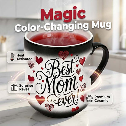 Heat-Activated "Best Mom Ever" Color-Changing Mug