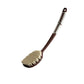 Ergonomic body brush with a long handle