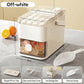 Press-Type Ice Cube Maker with Storage Bin