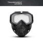 Unisex Motorcycle Goggles with Detachable Face Mask