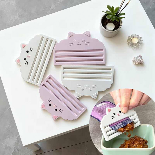 Cute Cat-Shaped Cat Treat Squeezer