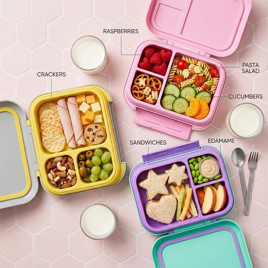 Kids Portable Multi-Compartment Bento Box