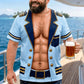 Men's Funny Fake Muscle Print T-Shirt