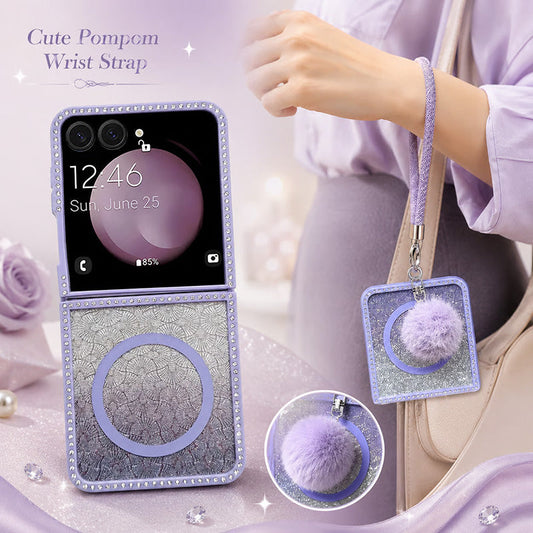 Bling Glitter Magnetic Folding Phone Case