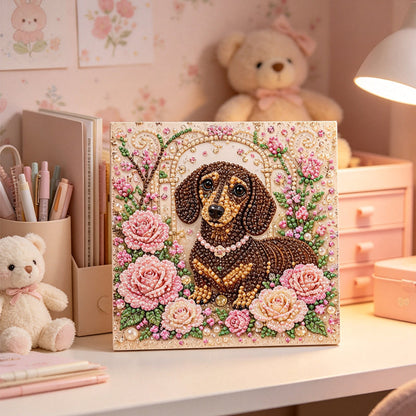 Brown Puppy Crystal Art DIY Kit