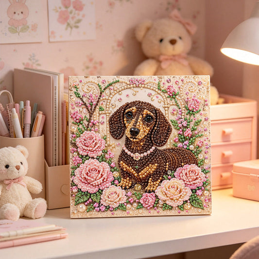 Brown Puppy Crystal Art DIY Kit