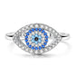 Vintage Blue Evil Eye Ring