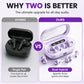 2-in-1 Wireless Earbuds with Digital Display