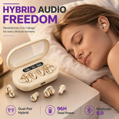 2-in-1 Wireless Earbuds with Digital Display